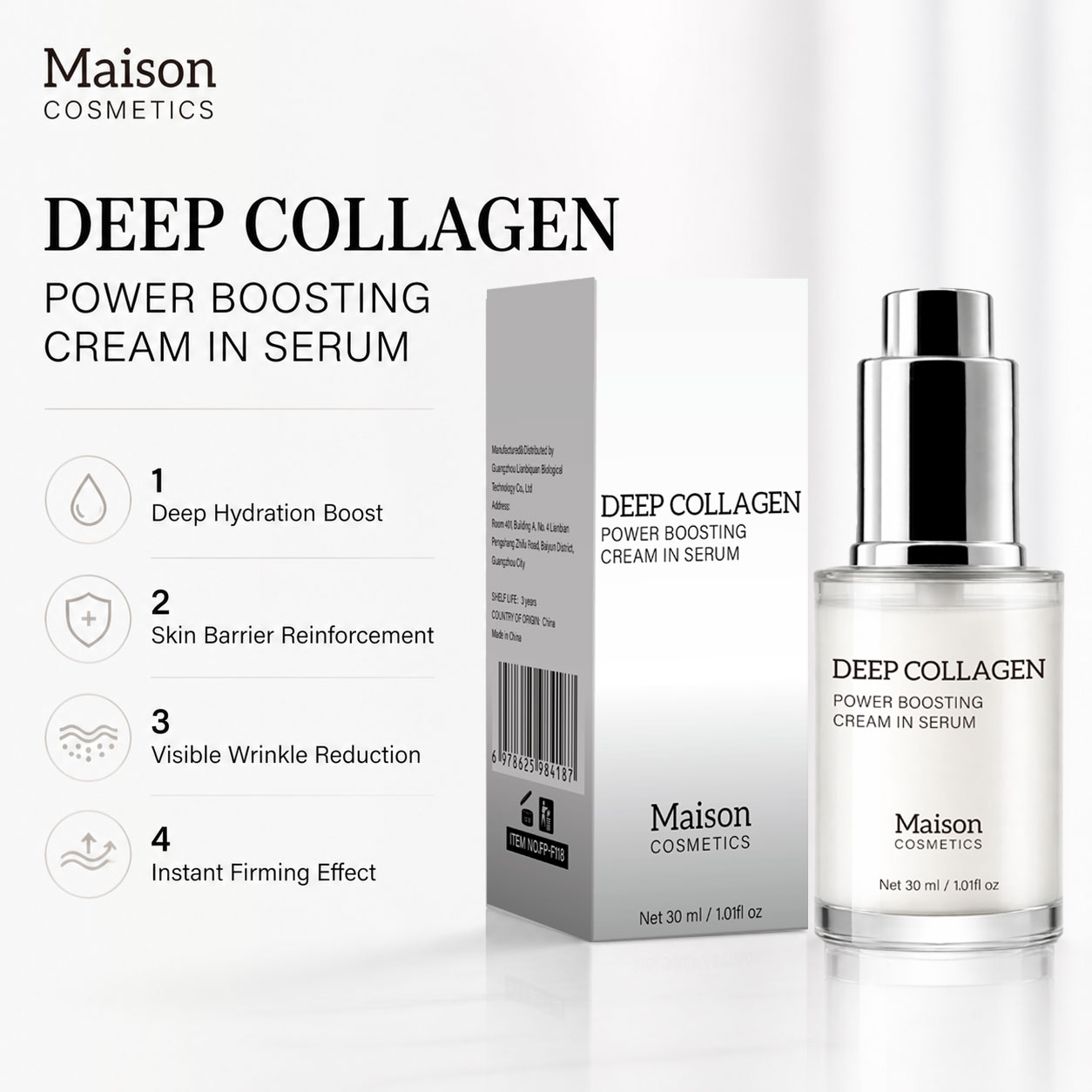 Deep Collagen Serum, Women Ser - Skincare Skintific recension och pris