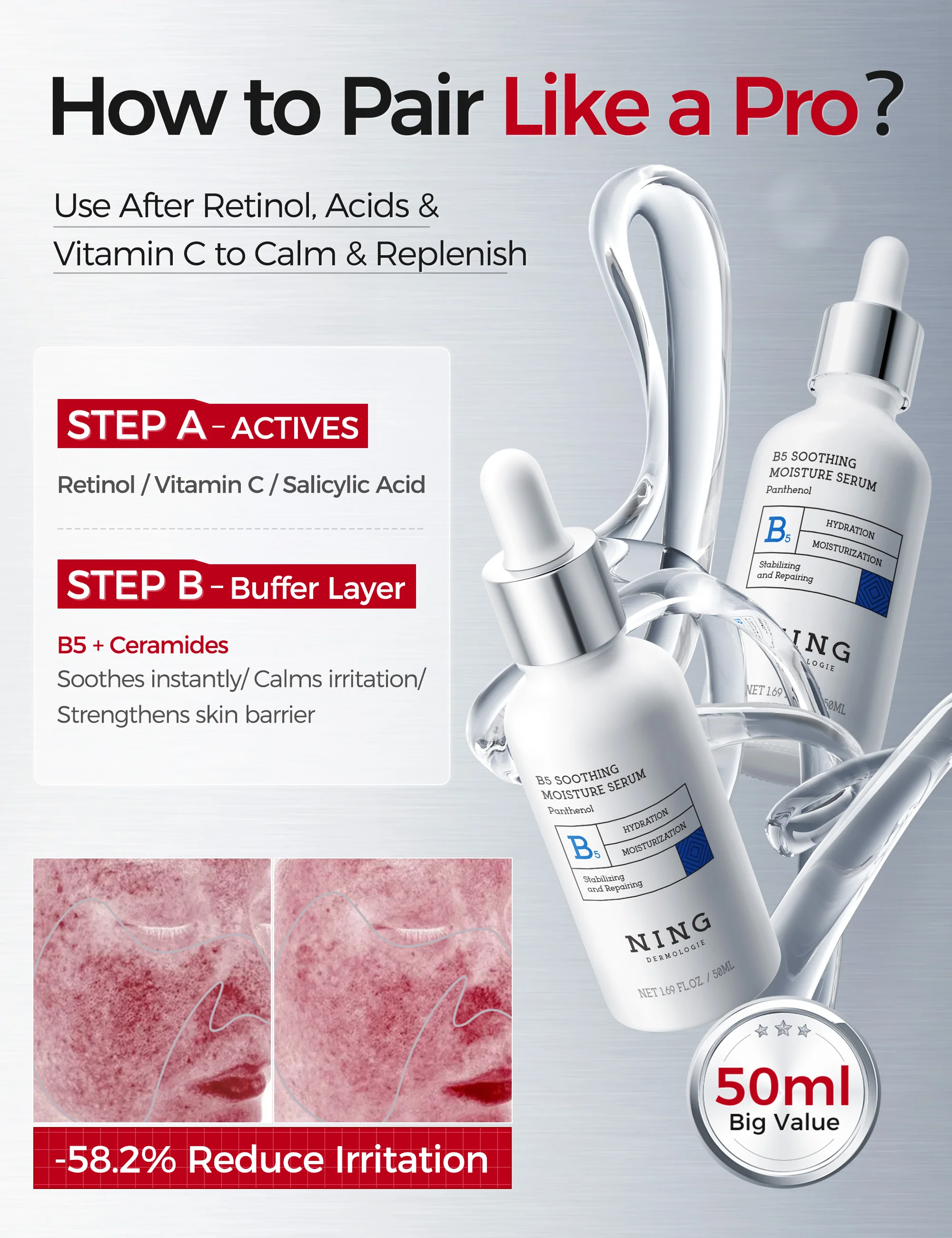 Vitamin B5 Serum – Hydrating,  - Ceramide Moisturizer recension och pris